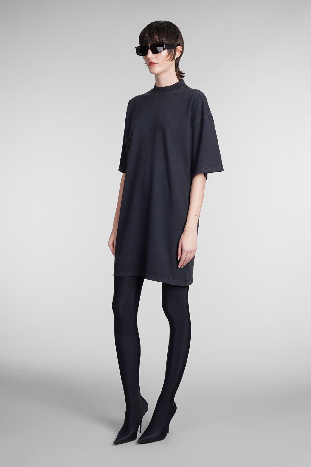 Deliberti Balenciaga Abito in cotone nero cod. 393400 - Deliberti The Luxury Shopping Vendita Economica