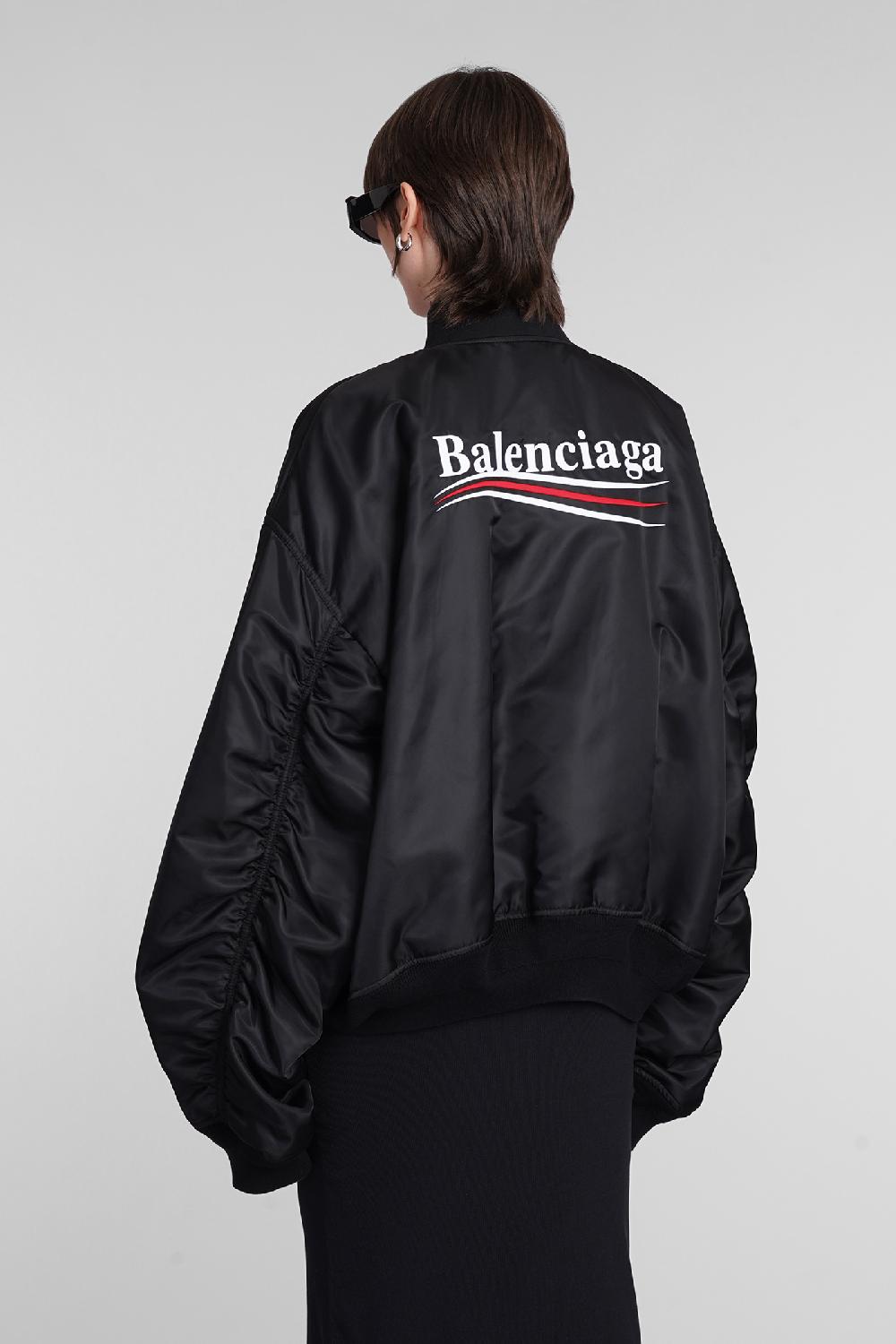 Deliberti Balenciaga Bomber in poliammide nera cod. 398345 - Deliberti The Luxury Shopping Saldi Di Fabbrica