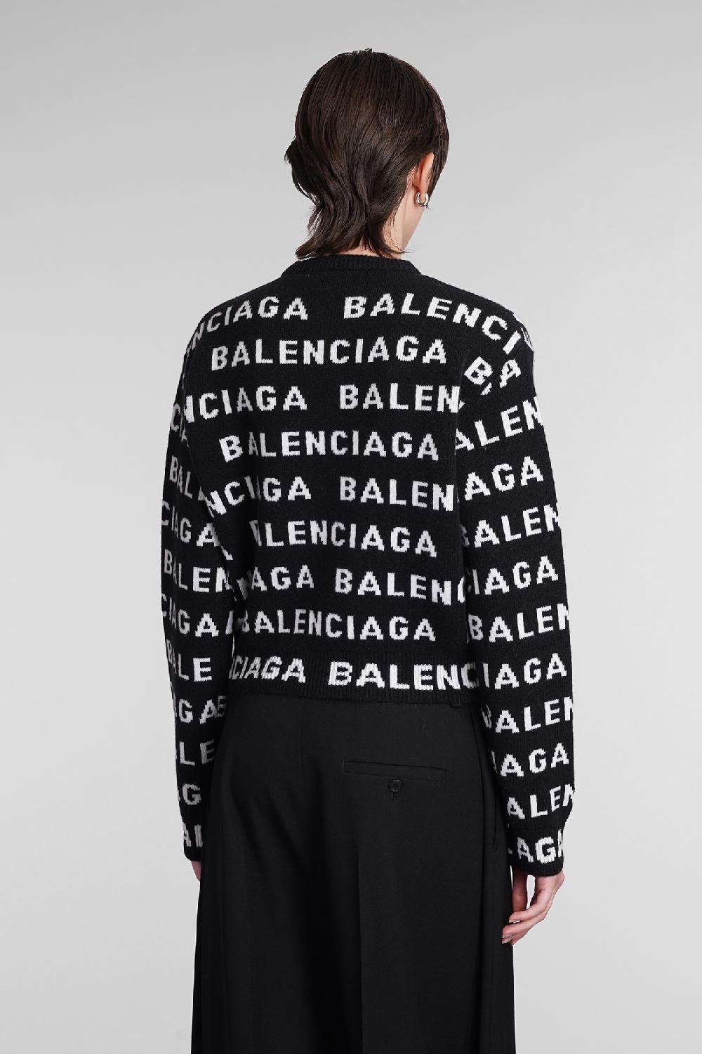 Deliberti Balenciaga Maglia in lana nera cod. 393401 - Deliberti The Luxury Shopping In Saldo