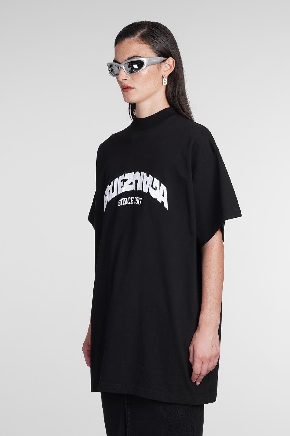 Deliberti Balenciaga T-shirt in cotone nero cod. 386203 - Deliberti The Luxury Shopping 2025