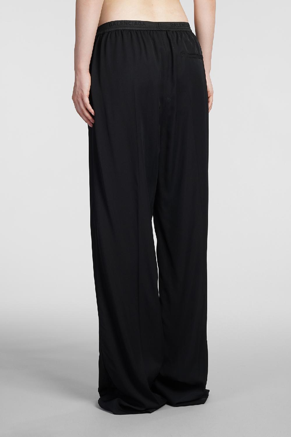 Deliberti Balenciaga Pantalone in viscosa nera cod. 383719 - Deliberti The Luxury Shopping Italy