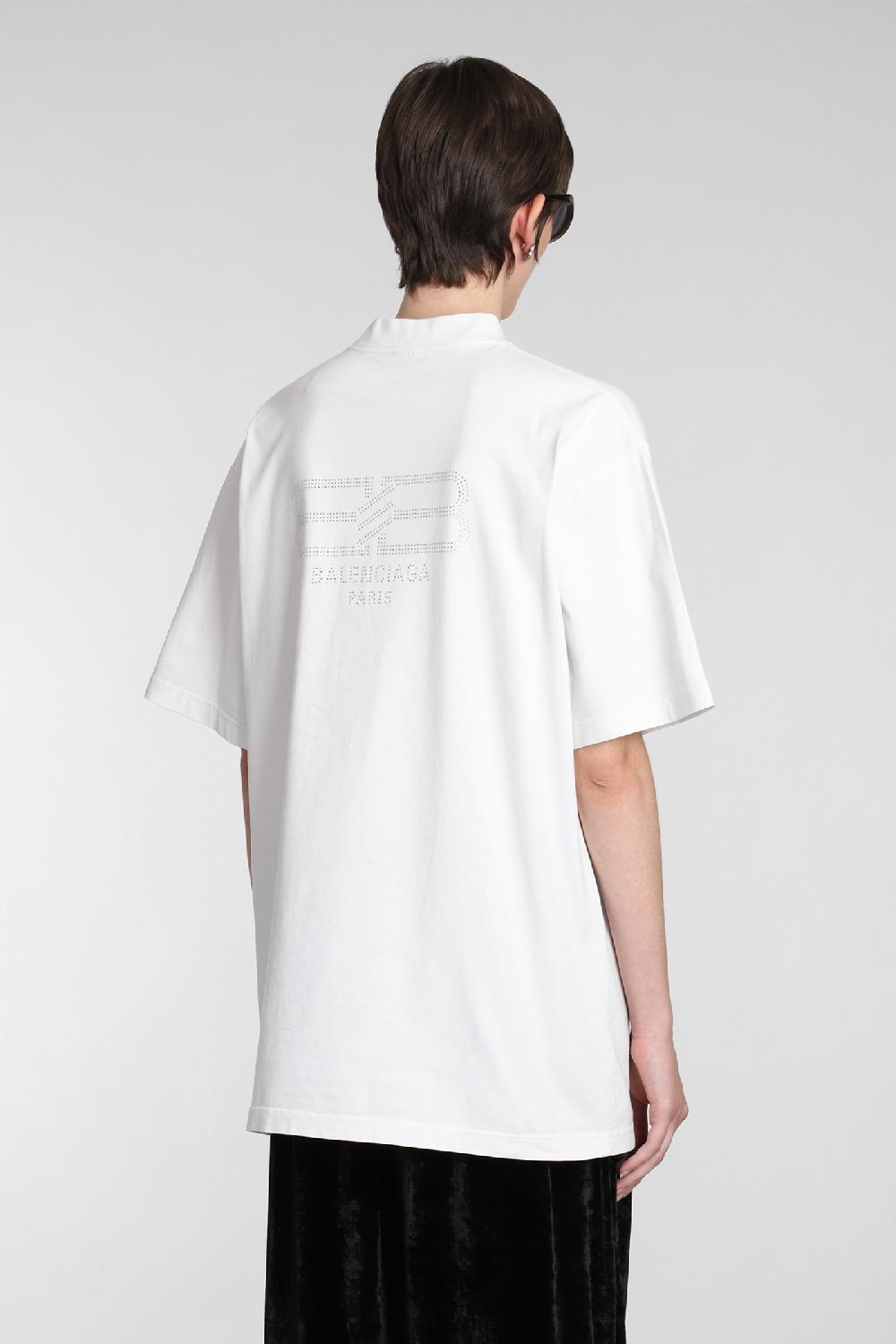 Deliberti Balenciaga T-shirt in cotone bianco cod. 381735 - Deliberti The Luxury Shopping 2025
