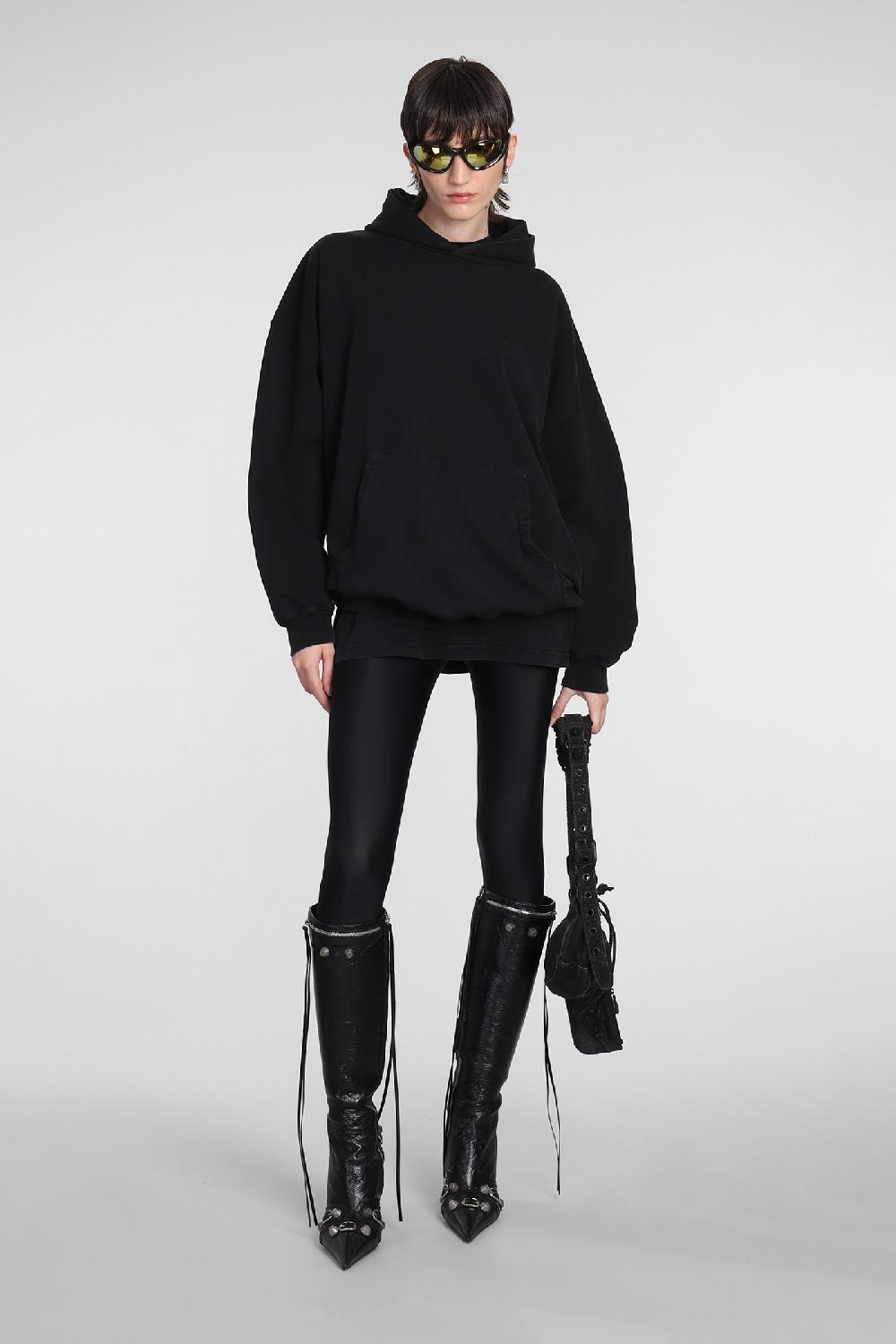 Deliberti Balenciaga Felpa in cotone nero cod. 381736 - Deliberti The Luxury Shopping In Linea