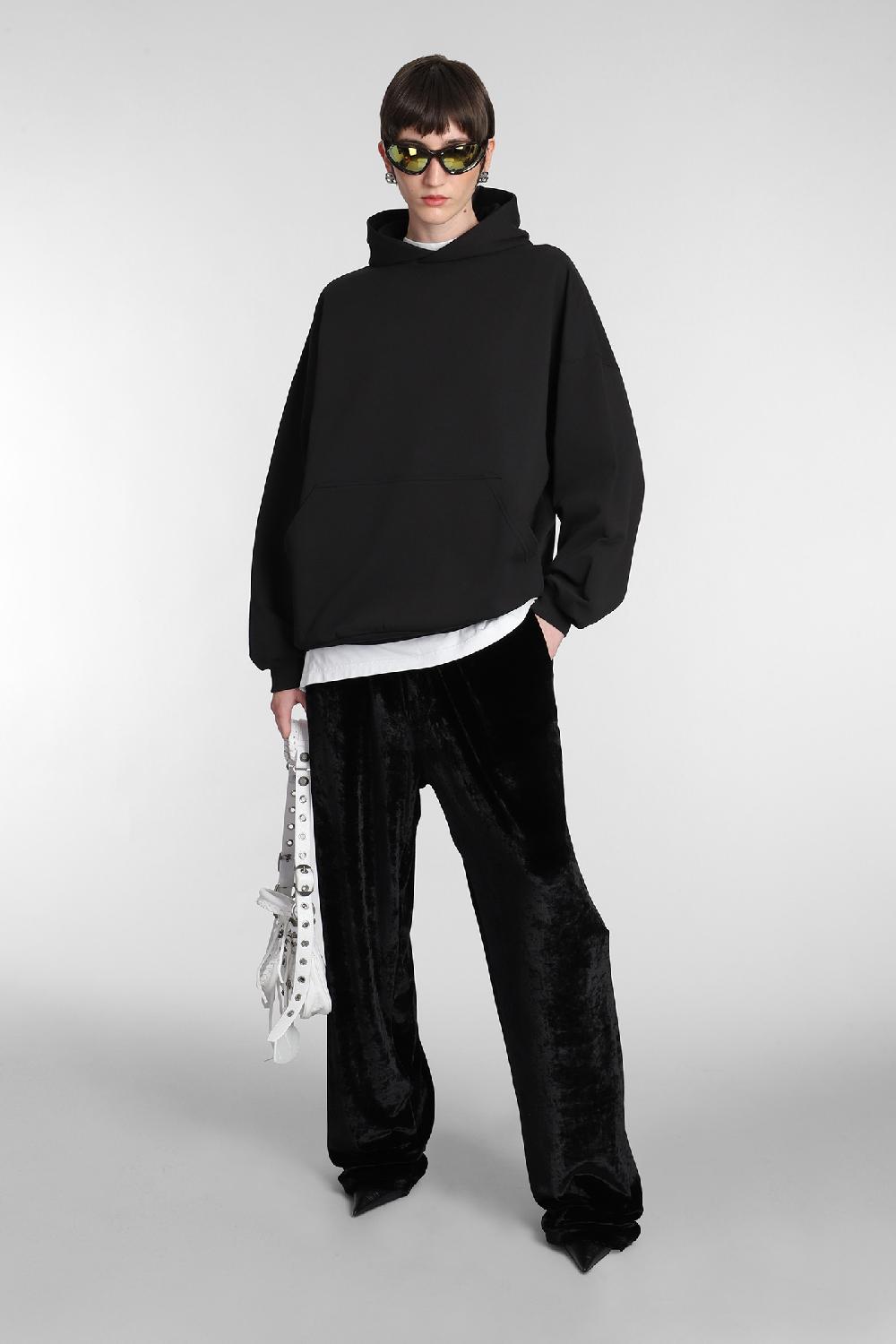 Deliberti Balenciaga Felpa in cotone nero cod. 381740 - Deliberti The Luxury Shopping Nuovo