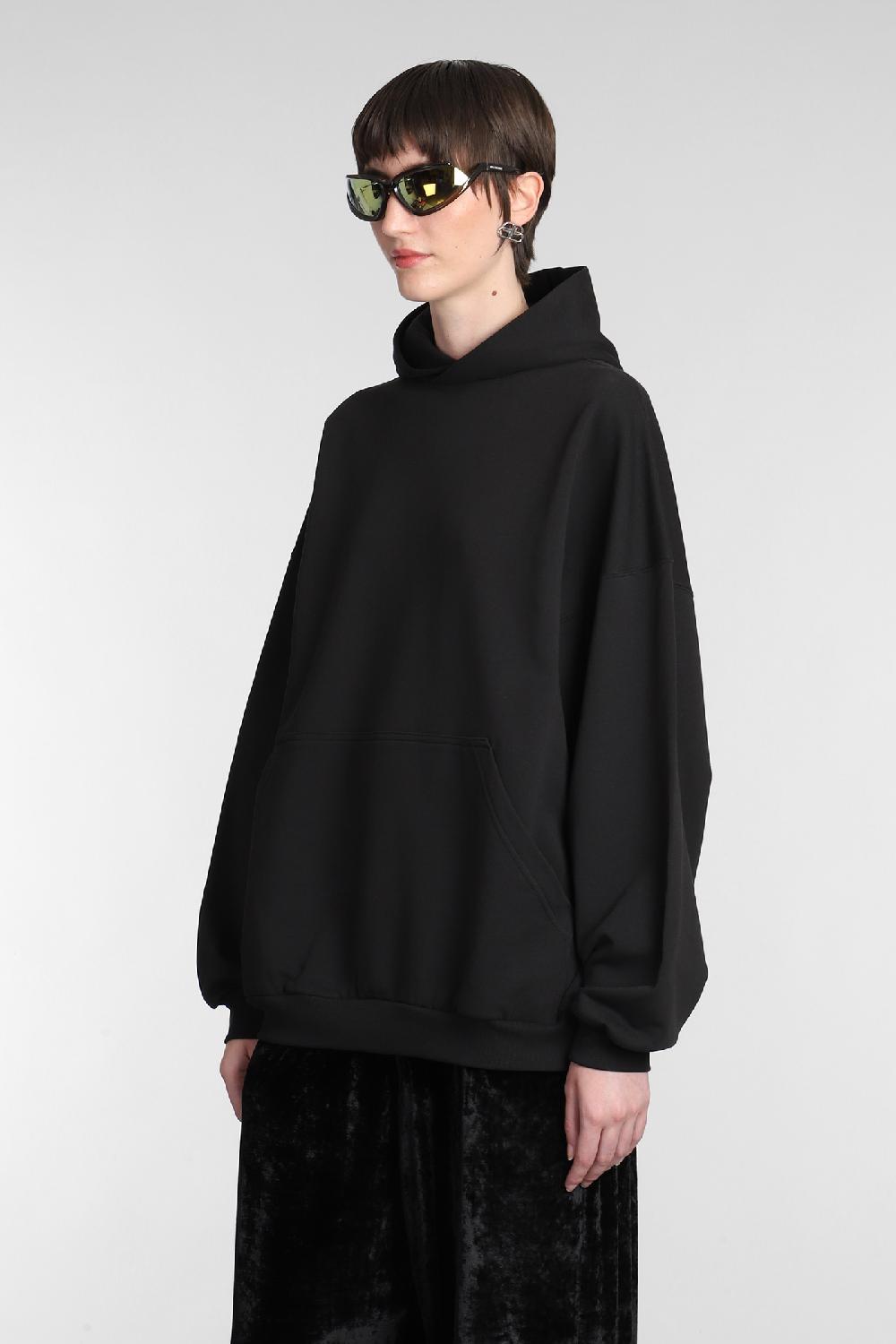 Deliberti Balenciaga Felpa in cotone nero cod. 381740 - Deliberti The Luxury Shopping Nuovo