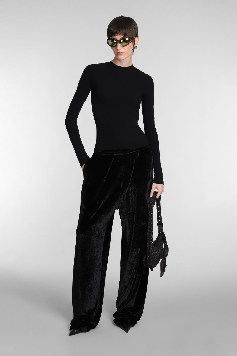 Deliberti Balenciaga Topwear in cotone nero cod. 381741 - Deliberti The Luxury Shopping Qualità