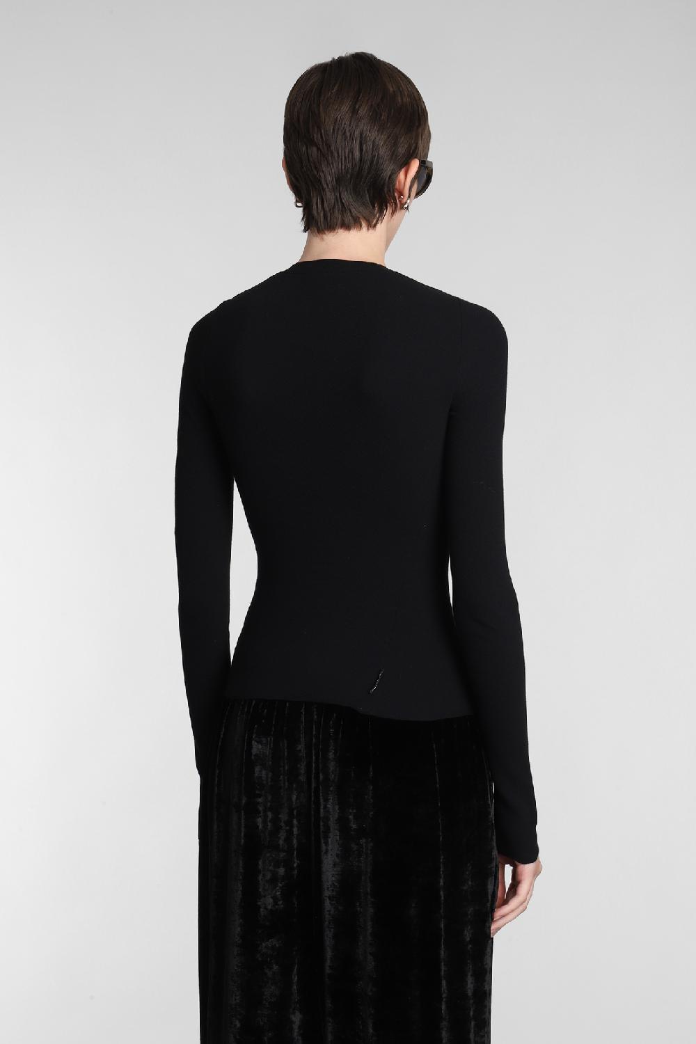 Deliberti Balenciaga Topwear in cotone nero cod. 381741 - Deliberti The Luxury Shopping Qualità
