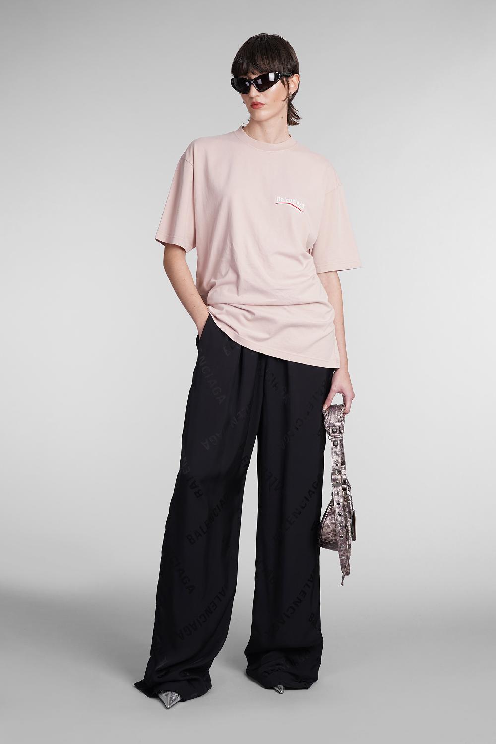 Deliberti Balenciaga T-shirt in cotone rosa cod. 393397 - Deliberti The Luxury Shopping Vendita