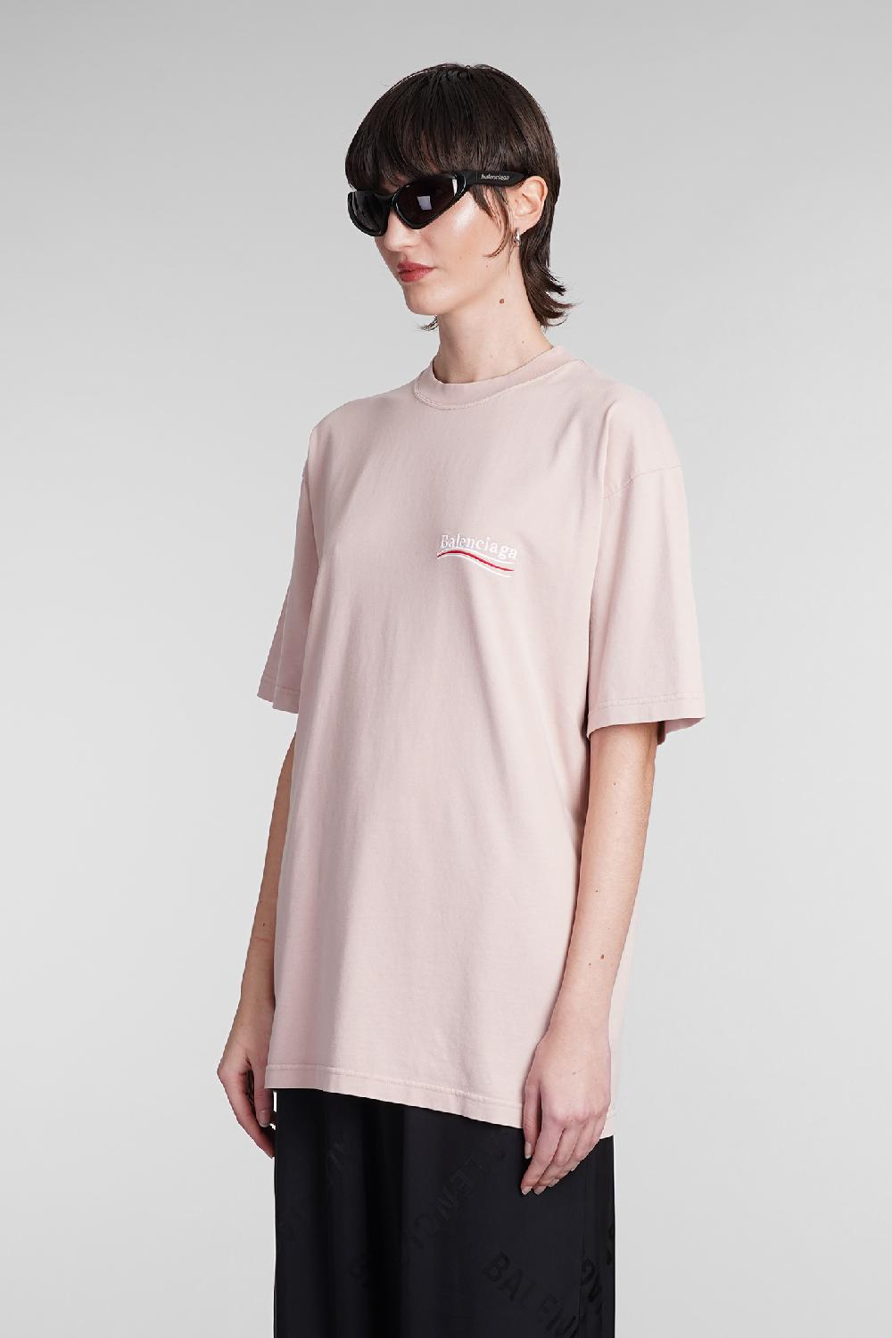 Deliberti Balenciaga T-shirt in cotone rosa cod. 393397 - Deliberti The Luxury Shopping Vendita