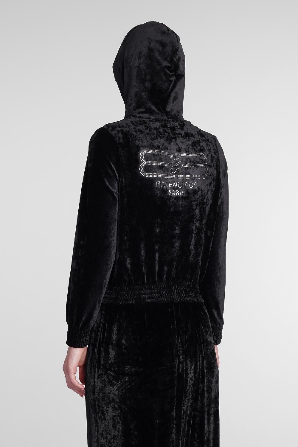 Deliberti Balenciaga Felpa in viscosa nera cod. 386190 - Deliberti The Luxury Shopping Pezzi Unici