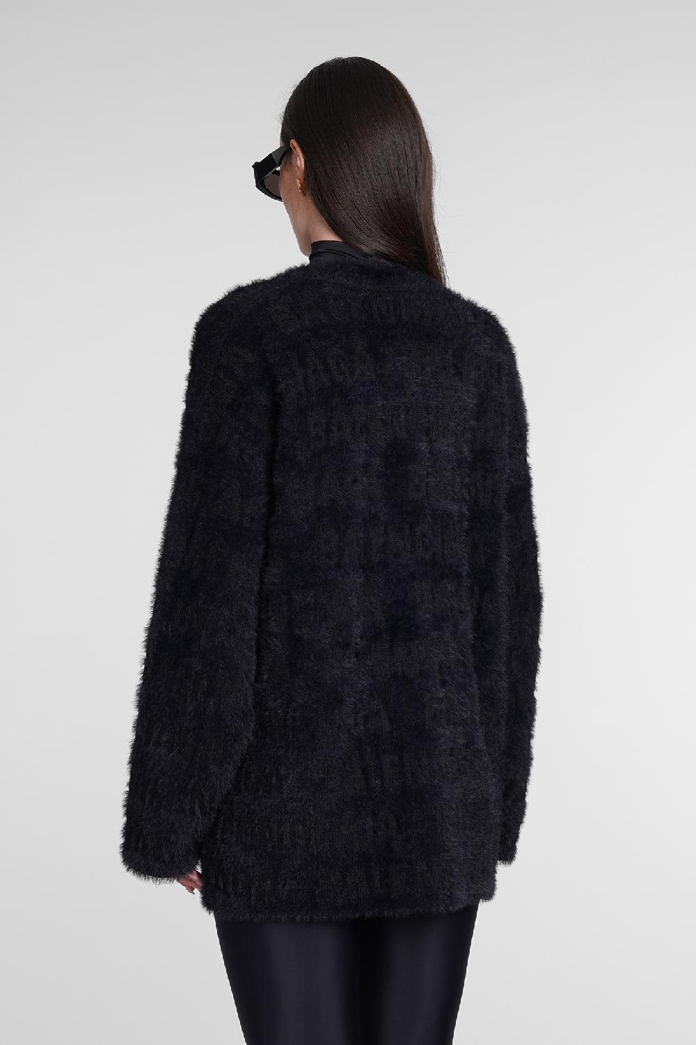 Deliberti Balenciaga Cardigan in lana nera cod. 386194 - Deliberti The Luxury Shopping Soddisfazione Garantita