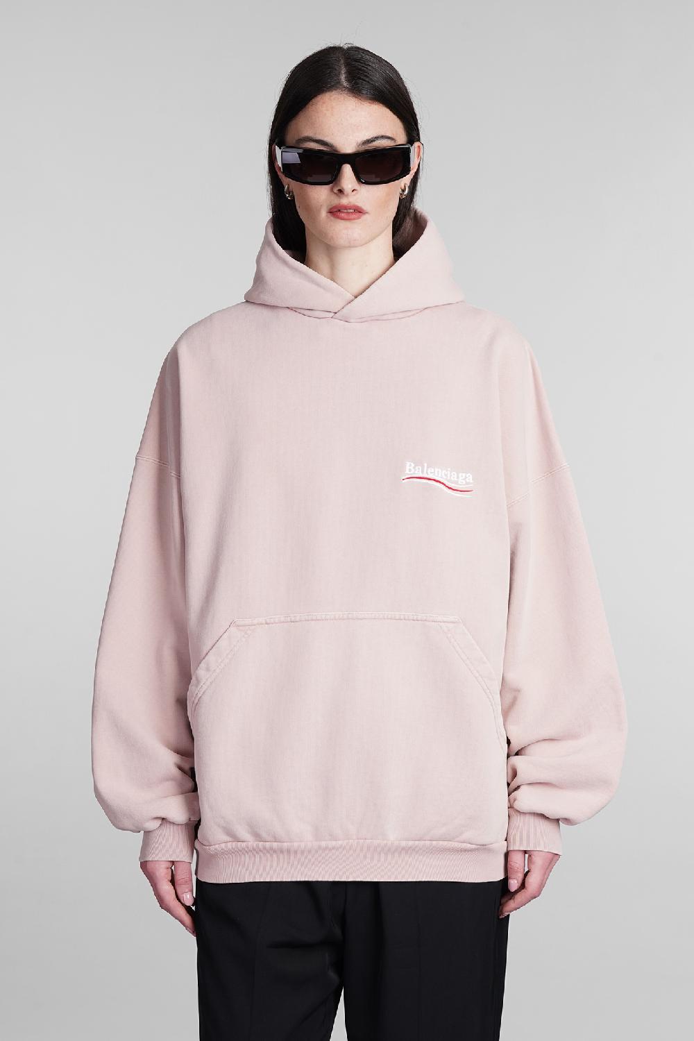 Deliberti Balenciaga Felpa in cotone rosa cod. 393399 - Deliberti The Luxury Shopping