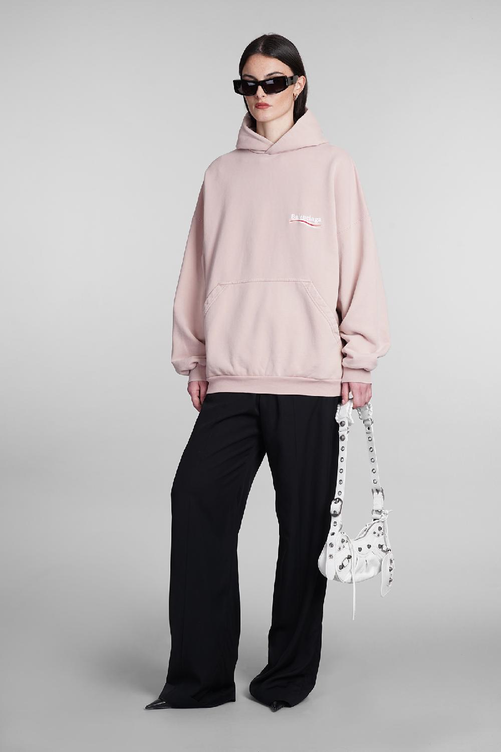 Deliberti Balenciaga Felpa in cotone rosa cod. 393399 - Deliberti The Luxury Shopping Acquista Ora