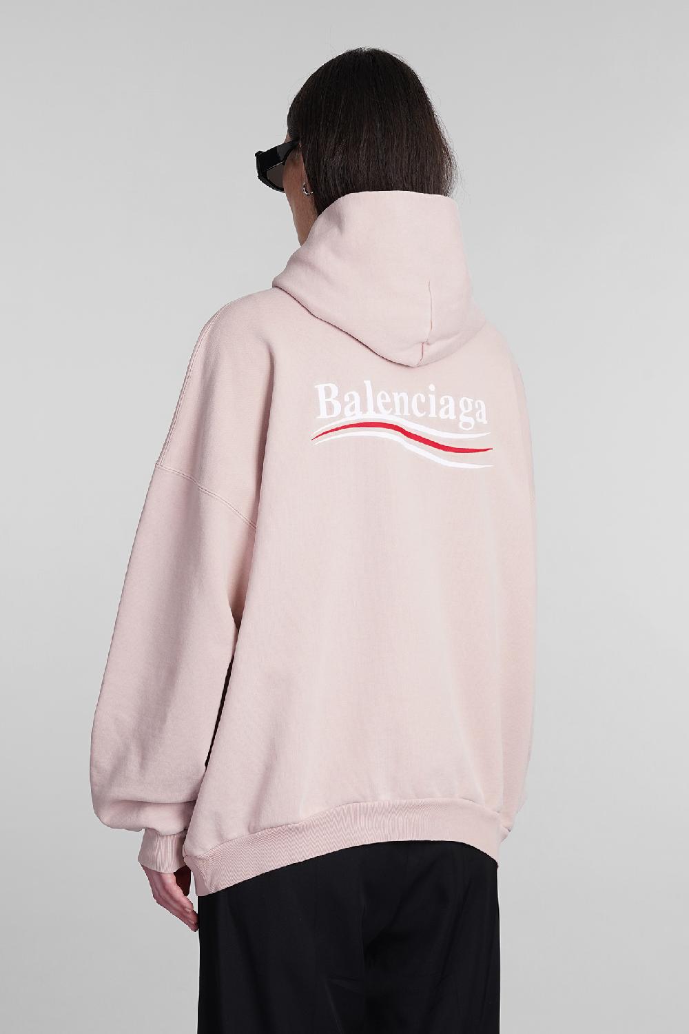 Deliberti Balenciaga Felpa in cotone rosa cod. 393399 - Deliberti The Luxury Shopping Acquista Ora