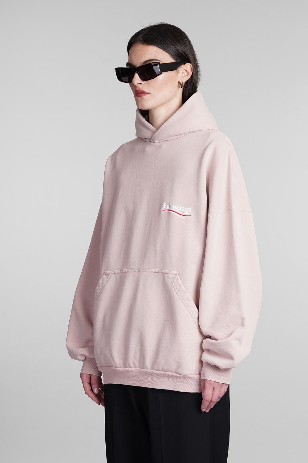 Deliberti Balenciaga Felpa in cotone rosa cod. 393399 - Deliberti The Luxury Shopping Acquista Ora