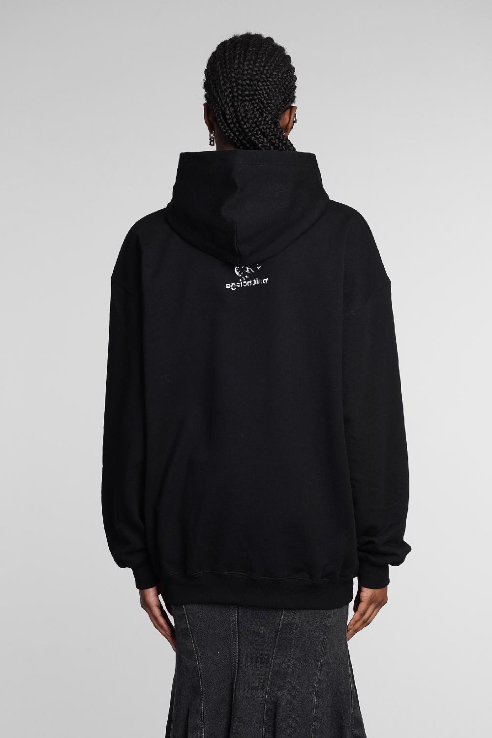 Deliberti Balenciaga Felpa in cotone nero cod. 362932 - Deliberti The Luxury Shopping Consegna Veloce