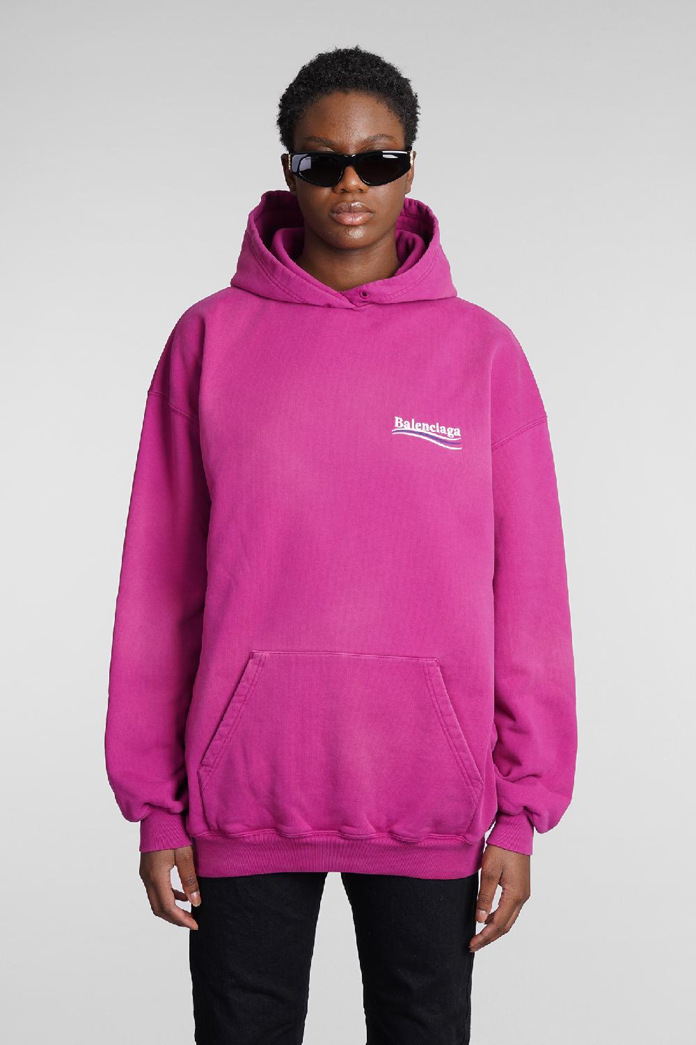 Deliberti Balenciaga Felpa in cotone rosa cod. 354291 - Deliberti The Luxury Shopping