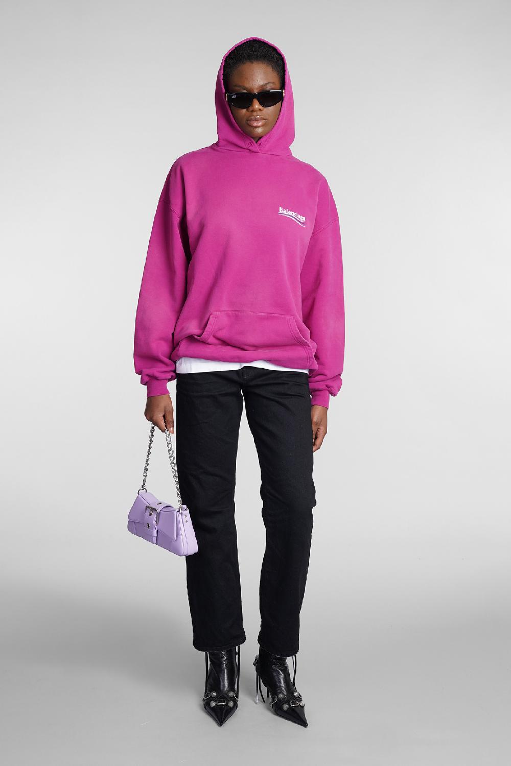 Deliberti Balenciaga Felpa in cotone rosa cod. 354291 - Deliberti The Luxury Shopping Promozione Limitata