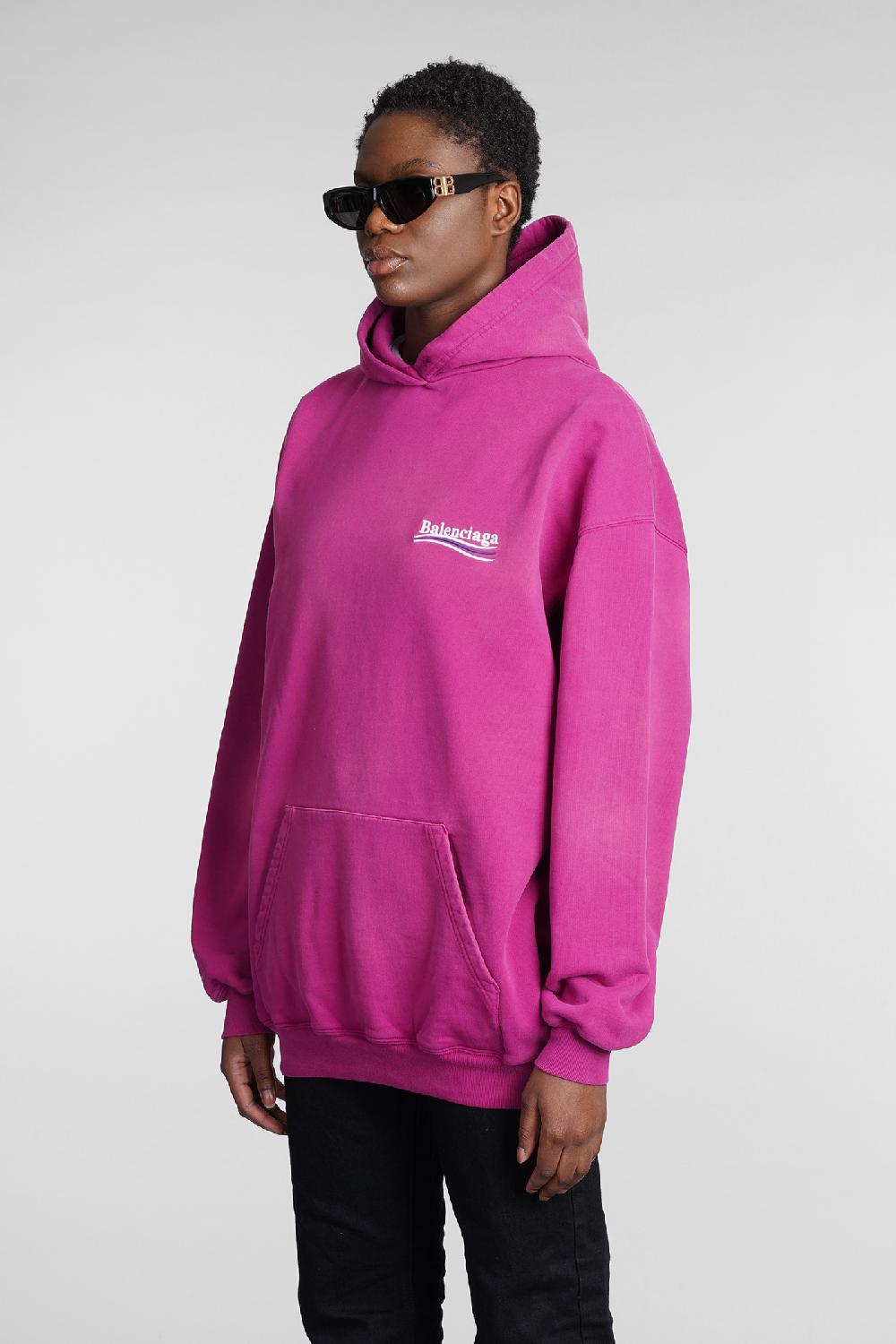 Deliberti Balenciaga Felpa in cotone rosa cod. 354291 - Deliberti The Luxury Shopping Promozione Limitata