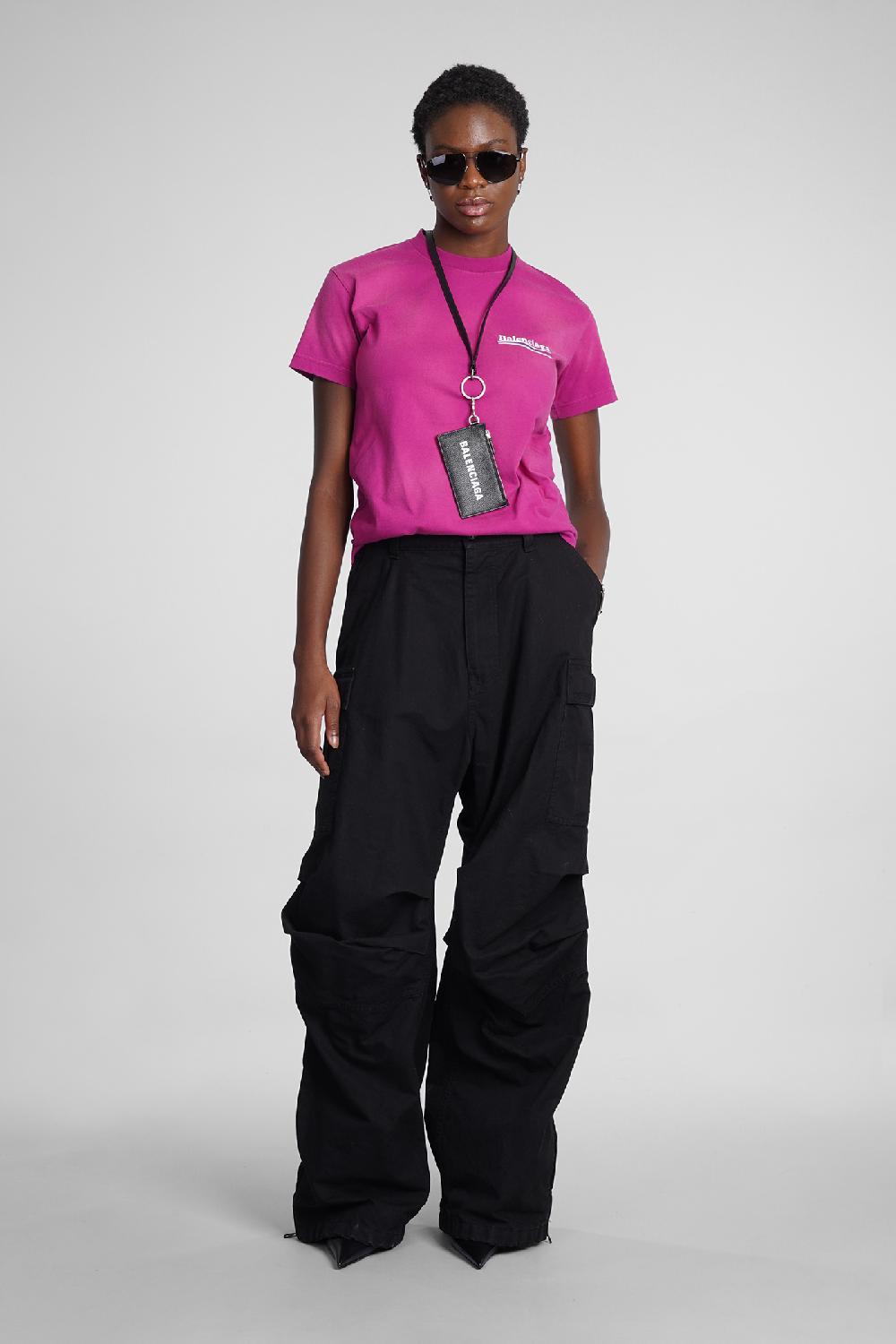 Deliberti Balenciaga T-shirt in cotone rosa cod. 354293 - Deliberti The Luxury Shopping Shopping Online