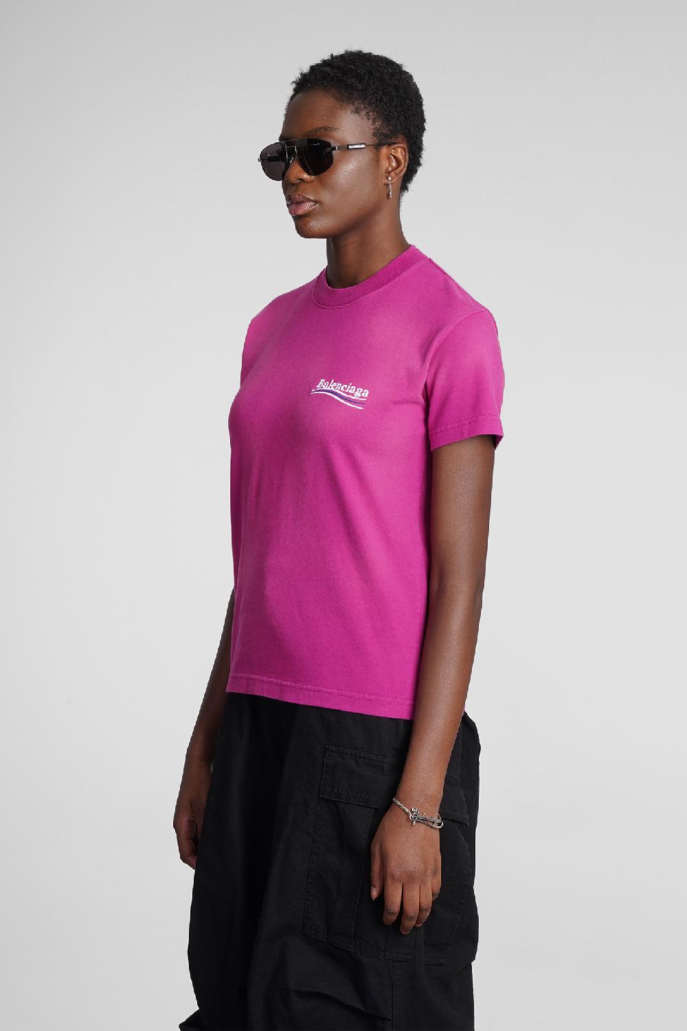 Deliberti Balenciaga T-shirt in cotone rosa cod. 354293 - Deliberti The Luxury Shopping Shopping Online