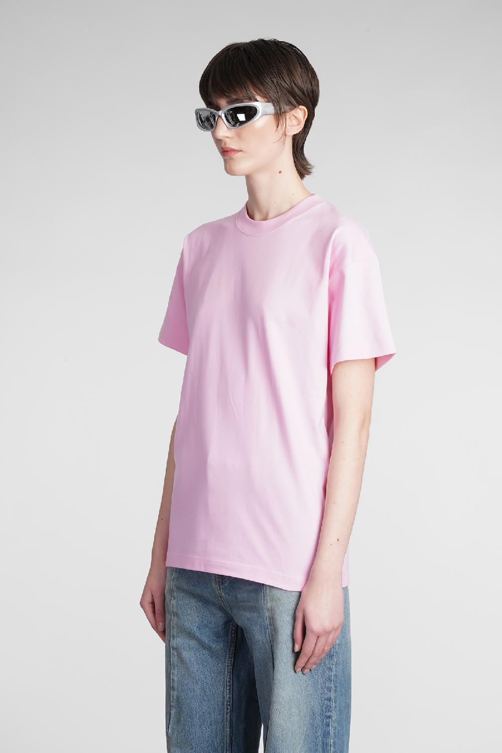 Deliberti Balenciaga T-shirt in cotone rosa cod. 375667 - Deliberti The Luxury Shopping Sottocosto