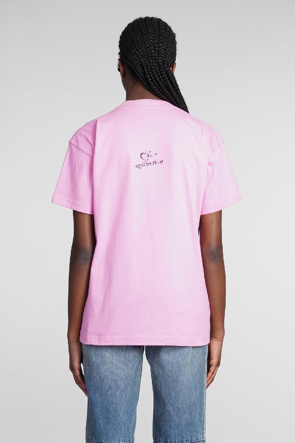Deliberti Balenciaga T-shirt in cotone rosa cod. 362935 - Deliberti The Luxury Shopping Novità