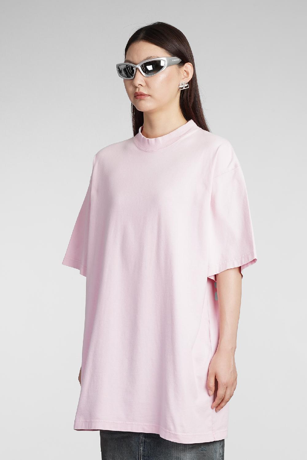 Deliberti Balenciaga T-shirt in cotone rosa cod. 383710 - Deliberti The Luxury Shopping Sconto