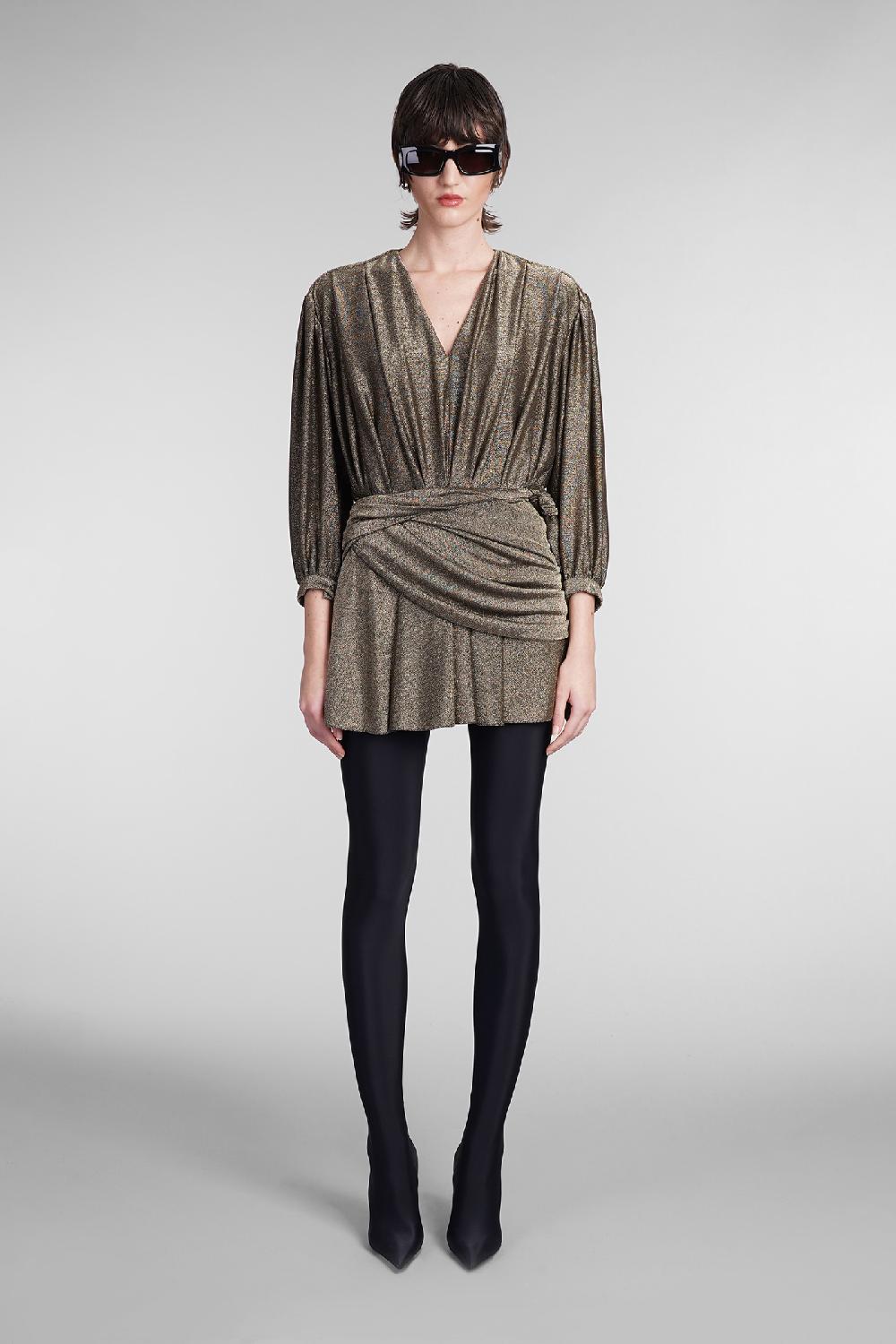 Deliberti Balenciaga Abito in viscosa oro cod. 393393 - Deliberti The Luxury Shopping