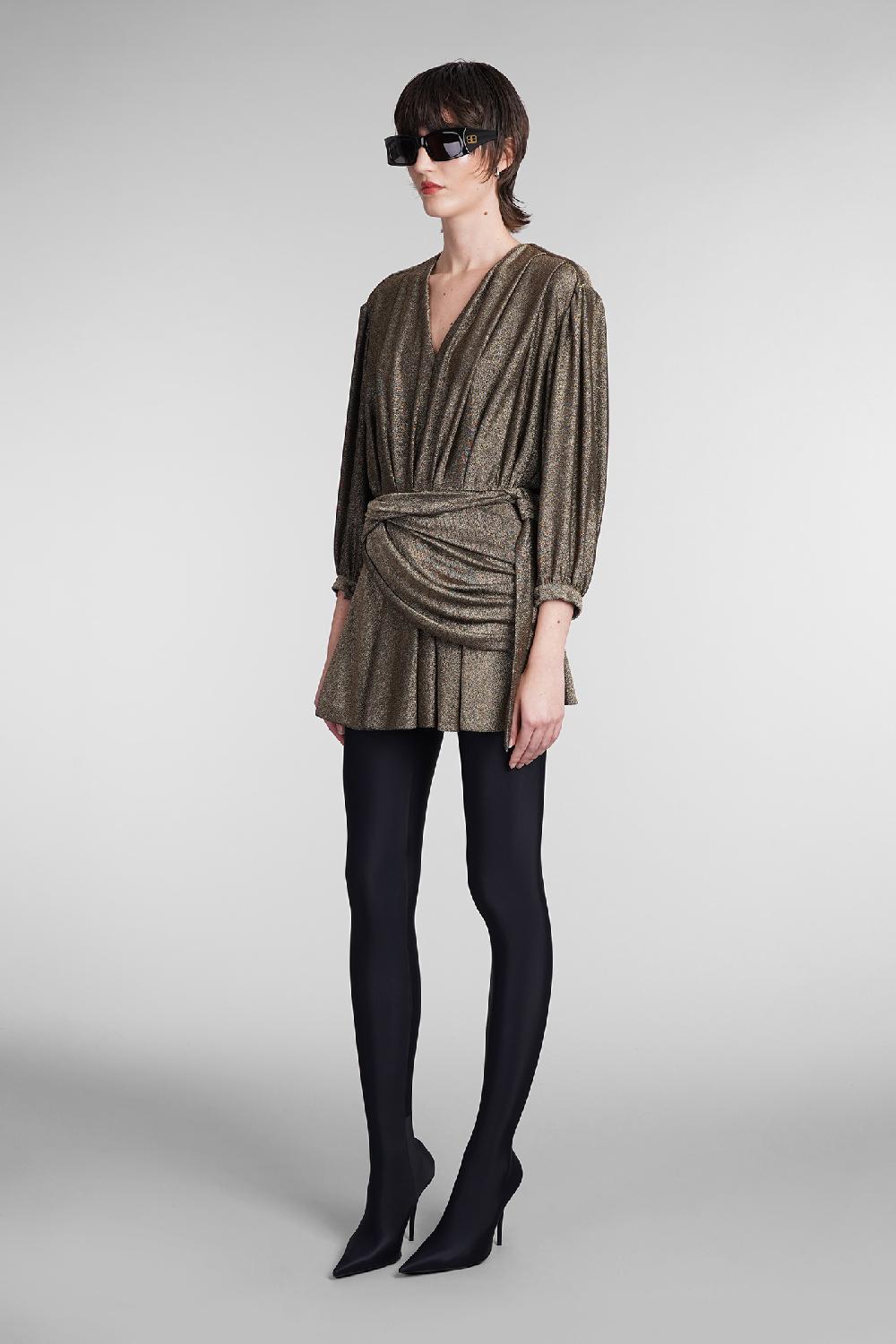 Deliberti Balenciaga Abito in viscosa oro cod. 393393 - Deliberti The Luxury Shopping Online