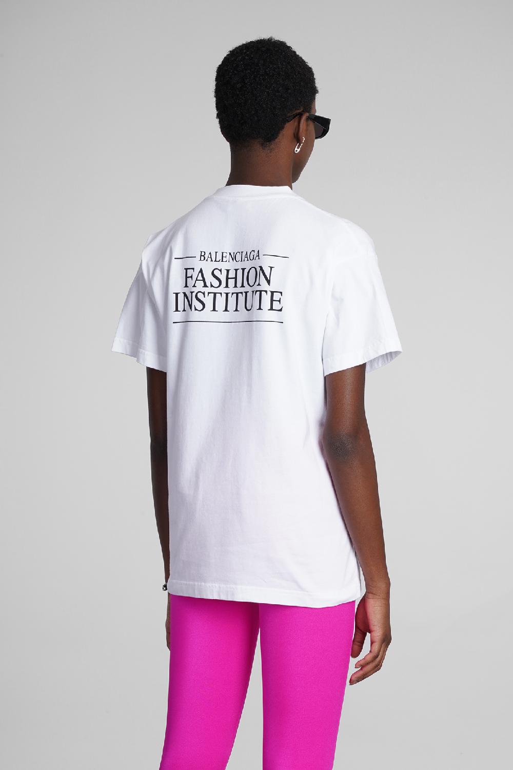 Deliberti Balenciaga T-shirt in cotone bianco cod. 354290 - Deliberti The Luxury Shopping Outlet