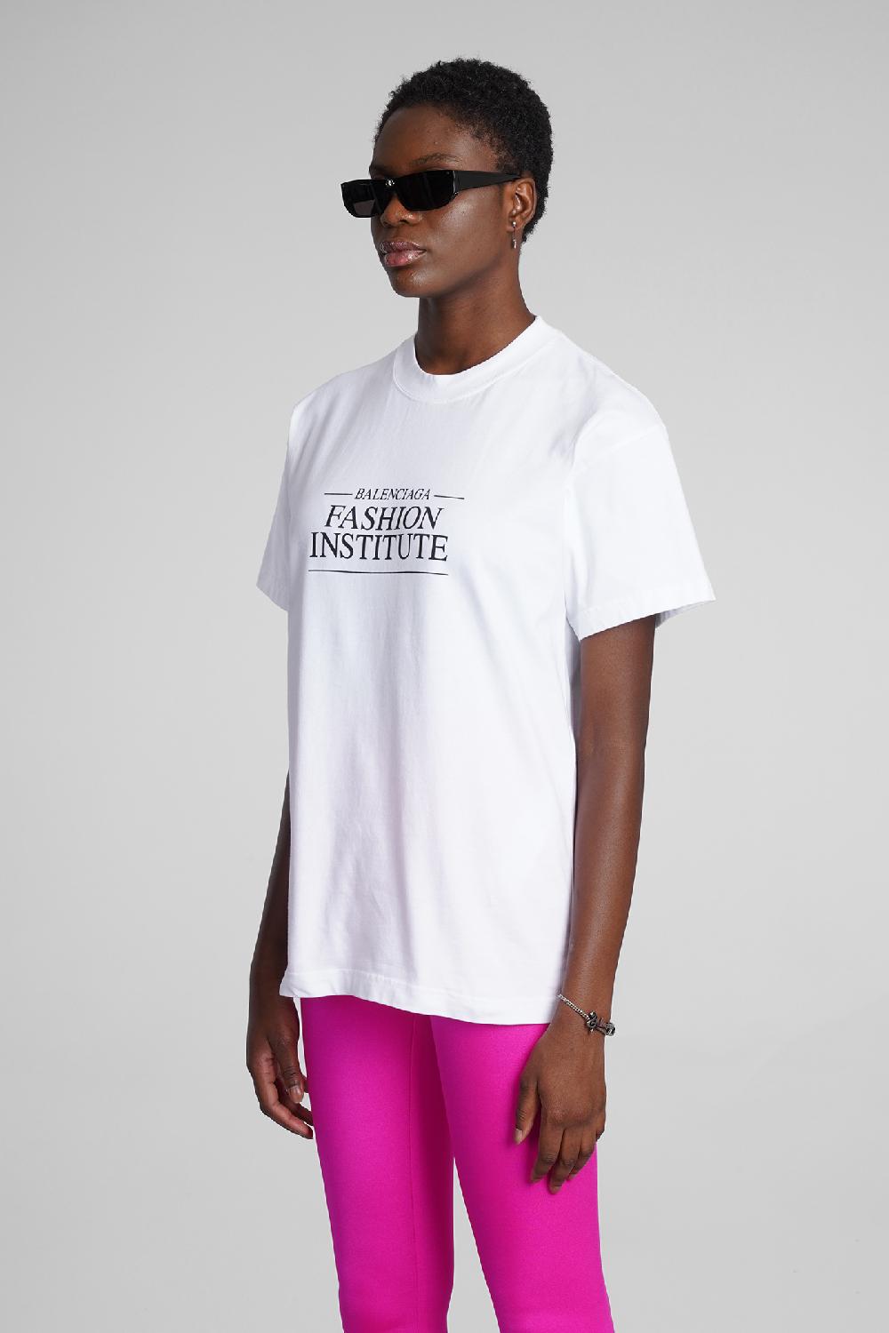 Deliberti Balenciaga T-shirt in cotone bianco cod. 354290 - Deliberti The Luxury Shopping Outlet