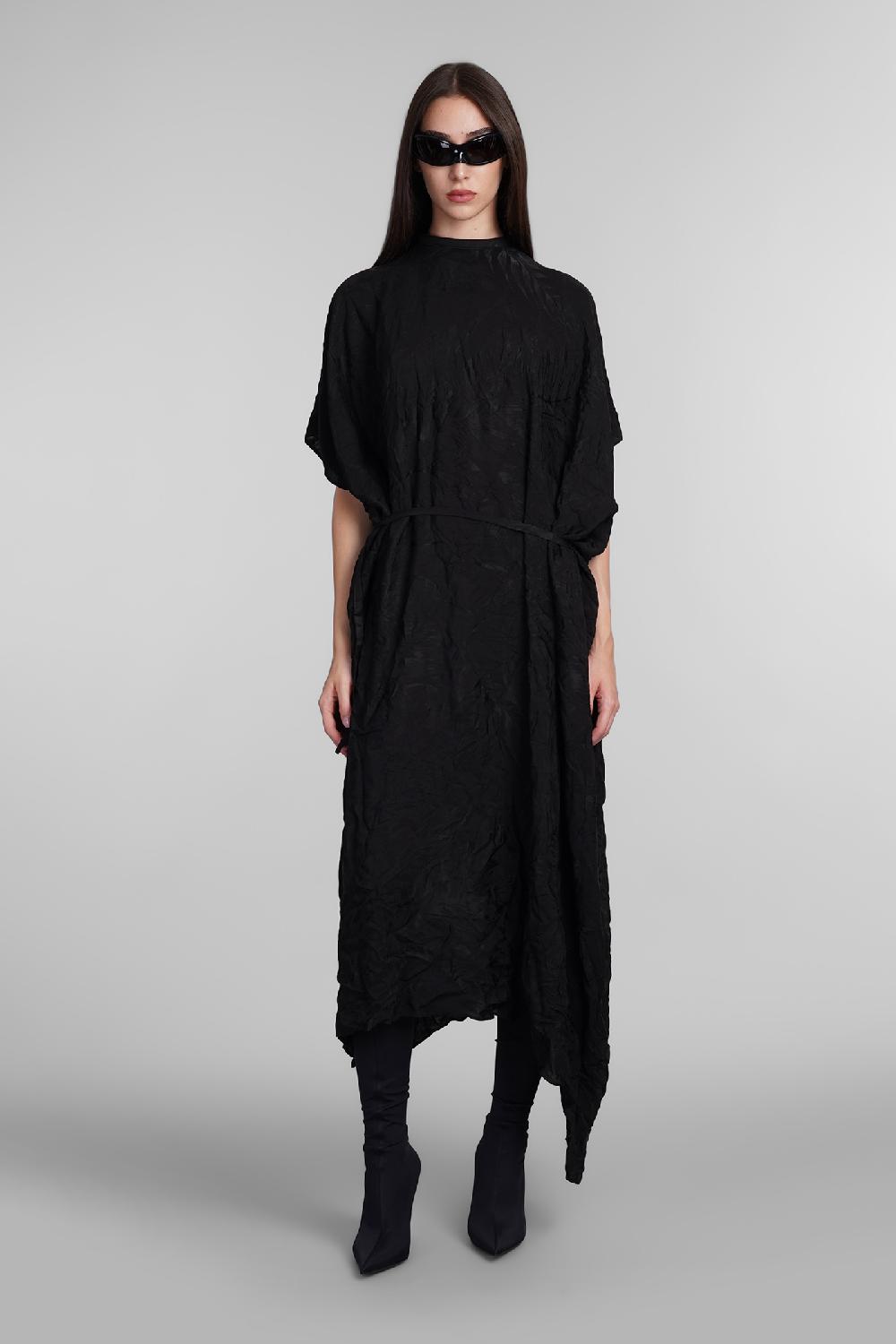 Deliberti Balenciaga Abito in seta nera cod. 406056 - Deliberti The Luxury Shopping