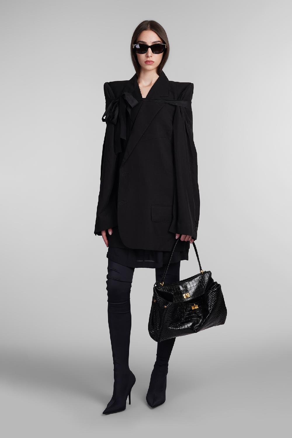 Deliberti Balenciaga Blazer in lyocell nero cod. 406058 - Deliberti The Luxury Shopping Offerte
