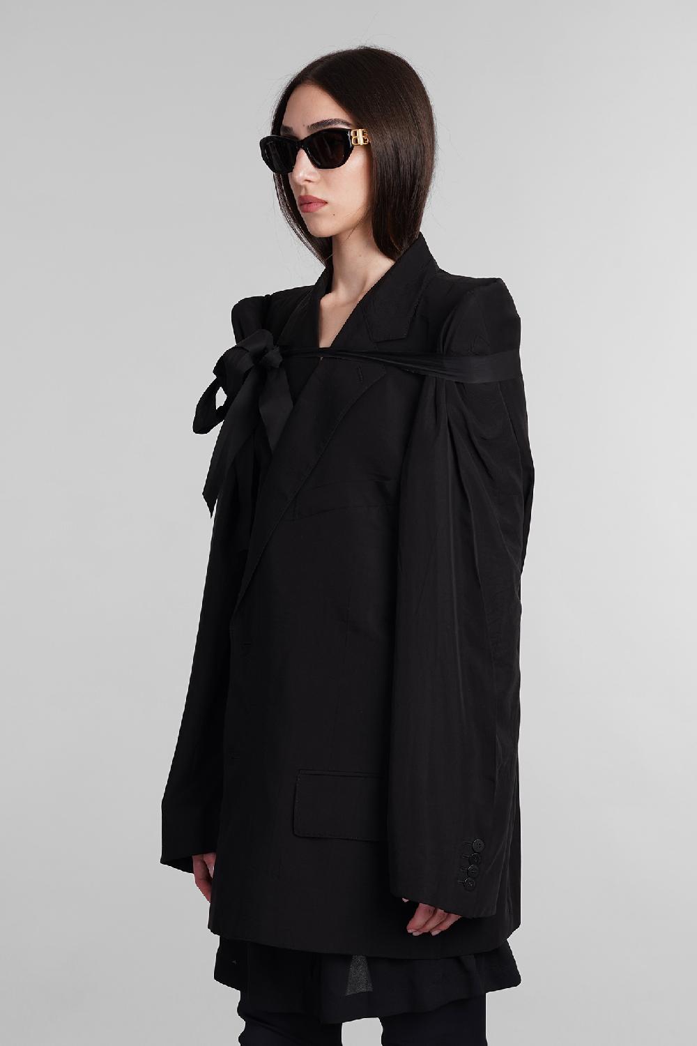 Deliberti Balenciaga Blazer in lyocell nero cod. 406058 - Deliberti The Luxury Shopping Offerte