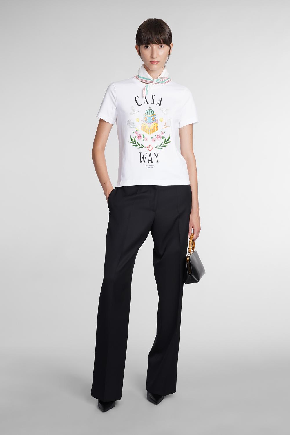 Deliberti Casablanca T-shirt in cotone bianco cod. 384891 - Deliberti The Luxury Shopping Vendita Calda
