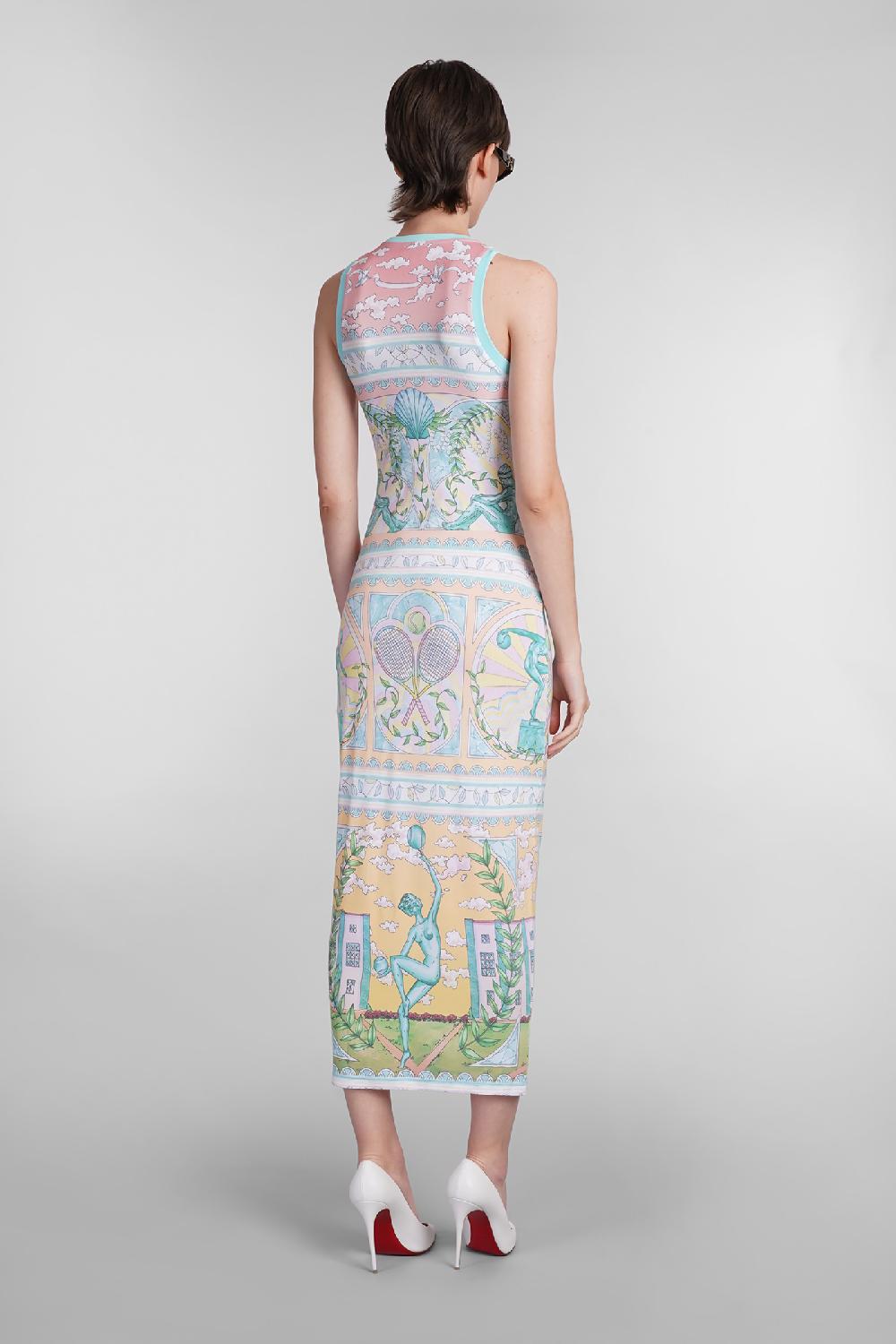Deliberti Casablanca Abito in viscosa multicolor cod. 402436 - Deliberti The Luxury Shopping I Più Venduti