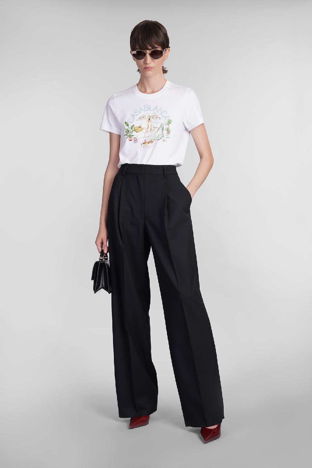 Deliberti Casablanca T-shirt in cotone bianco cod. 402439 - Deliberti The Luxury Shopping In Saldo