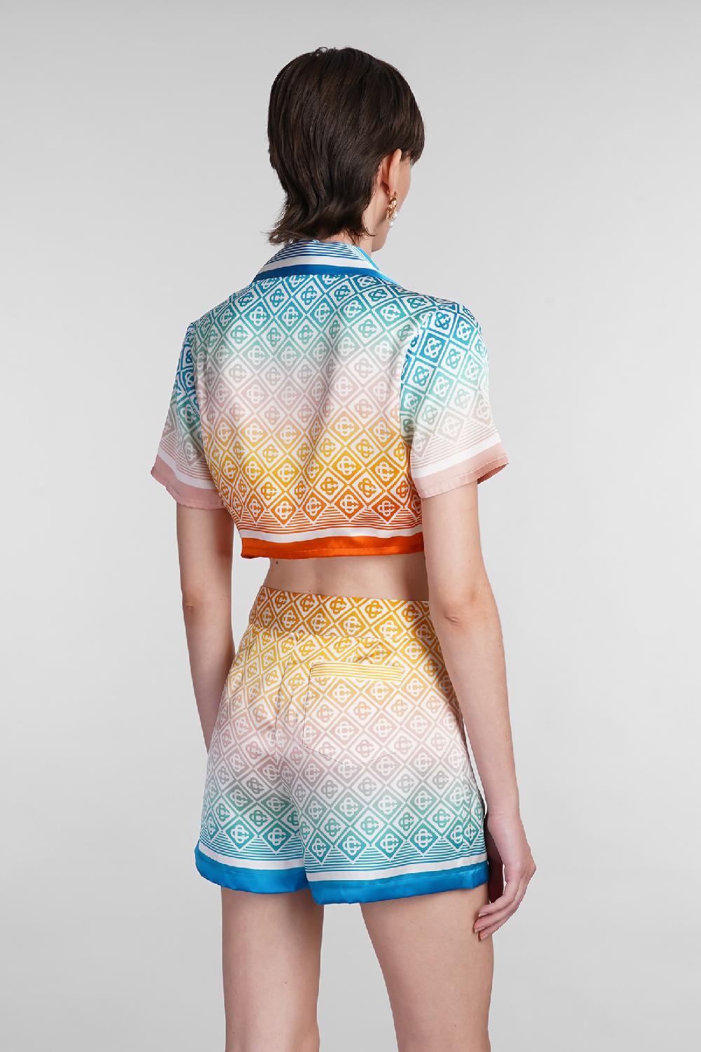 Deliberti Casablanca Camicia in seta multicolor cod. 402443 - Deliberti The Luxury Shopping Italy