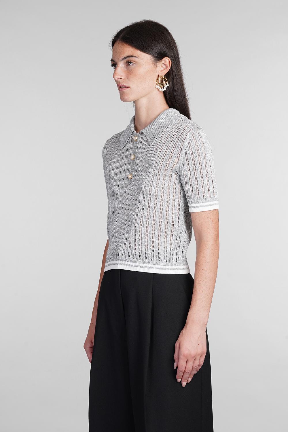 Deliberti Casablanca Polo in viscosa grigia cod. 404113 - Deliberti The Luxury Shopping Nuovo