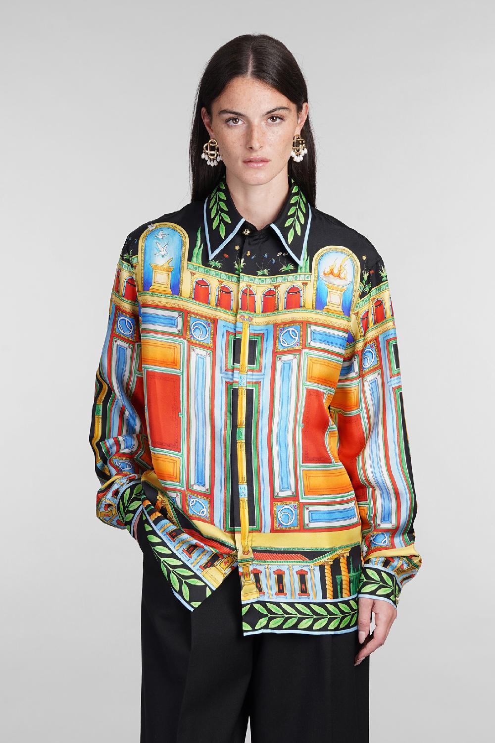 Deliberti Casablanca Camicia in seta multicolor cod. 404997 - Deliberti The Luxury Shopping
