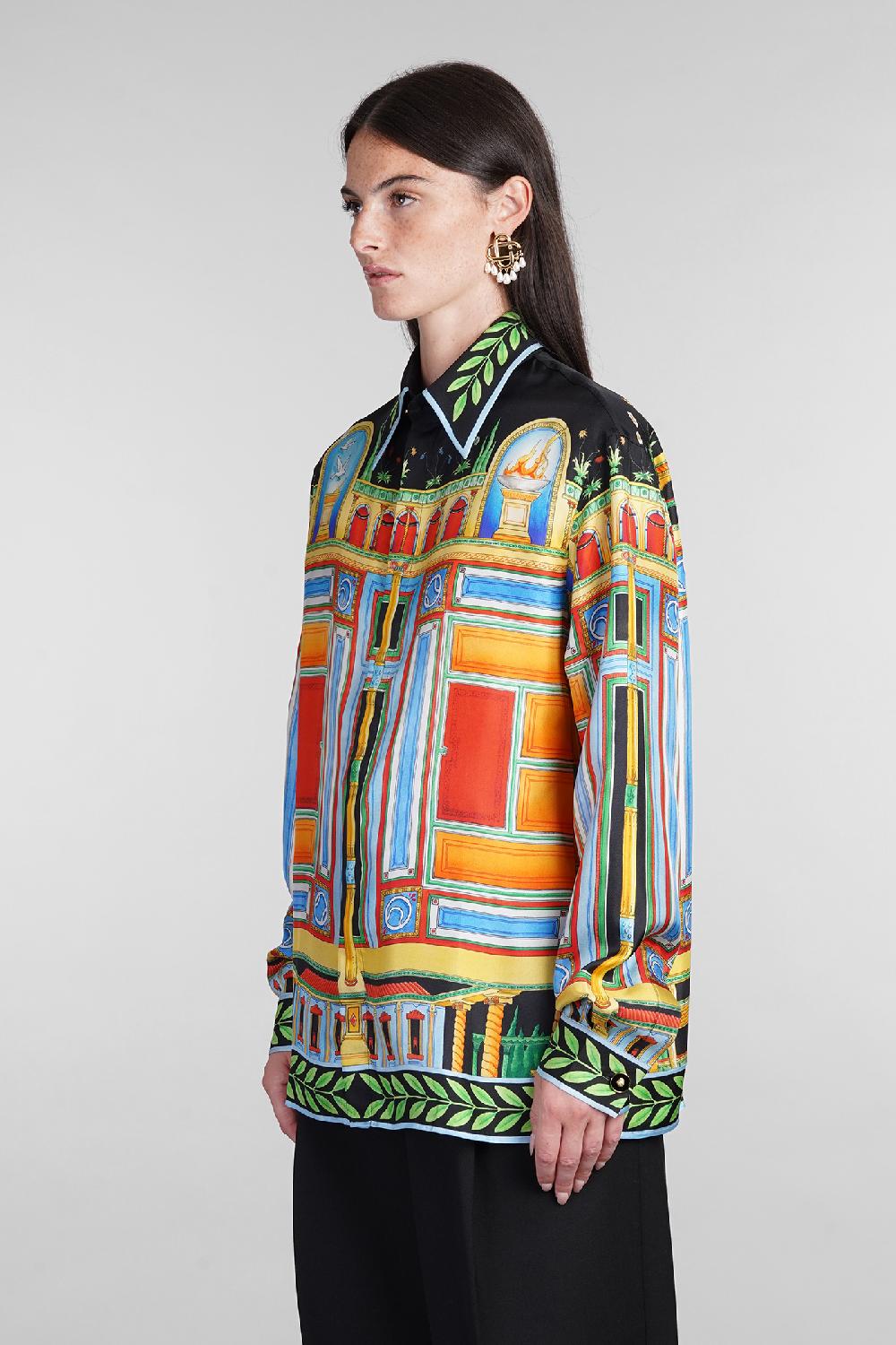 Deliberti Casablanca Camicia in seta multicolor cod. 404997 - Deliberti The Luxury Shopping Promozione