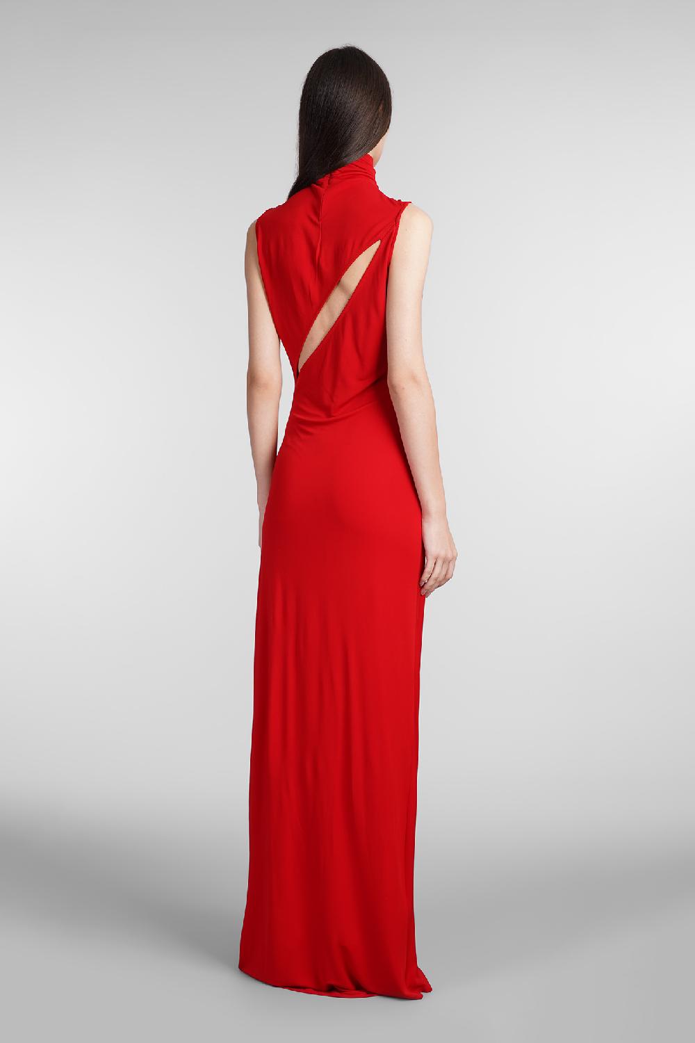 Deliberti Casablanca Abito in viscosa rossa cod. 409062 - Deliberti The Luxury Shopping Spedizione Gratuita