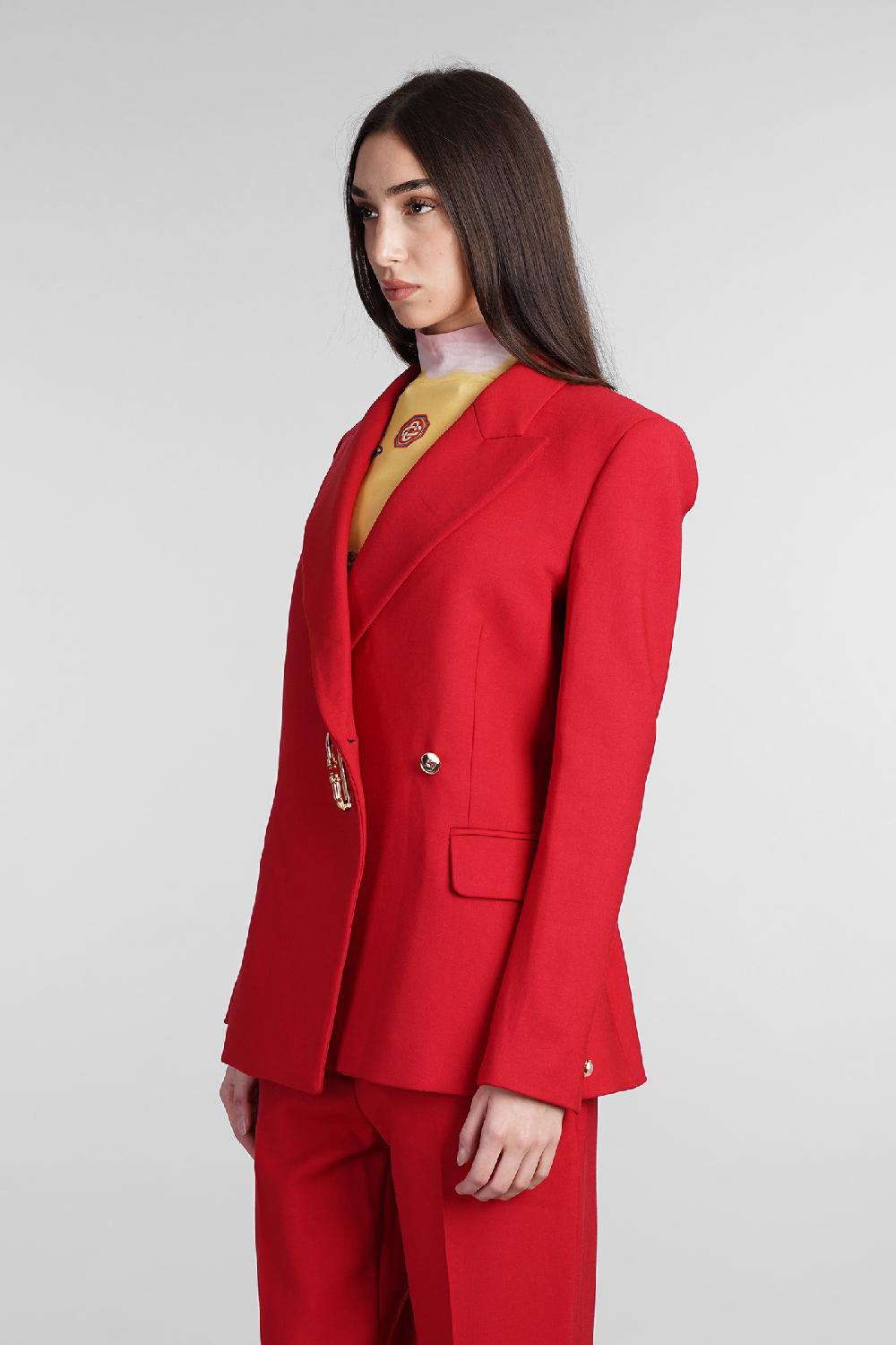 Deliberti Casablanca Blazer in lana rossa cod. 409063 - Deliberti The Luxury Shopping Soddisfazione Garantita