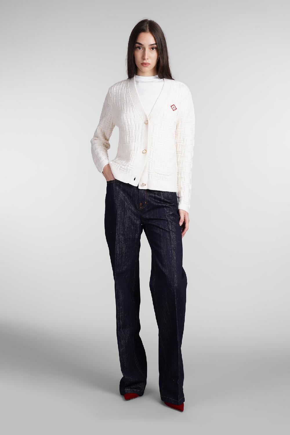 Deliberti Casablanca Cardigan in lana beige cod. 409064 - Deliberti The Luxury Shopping Negozi Online