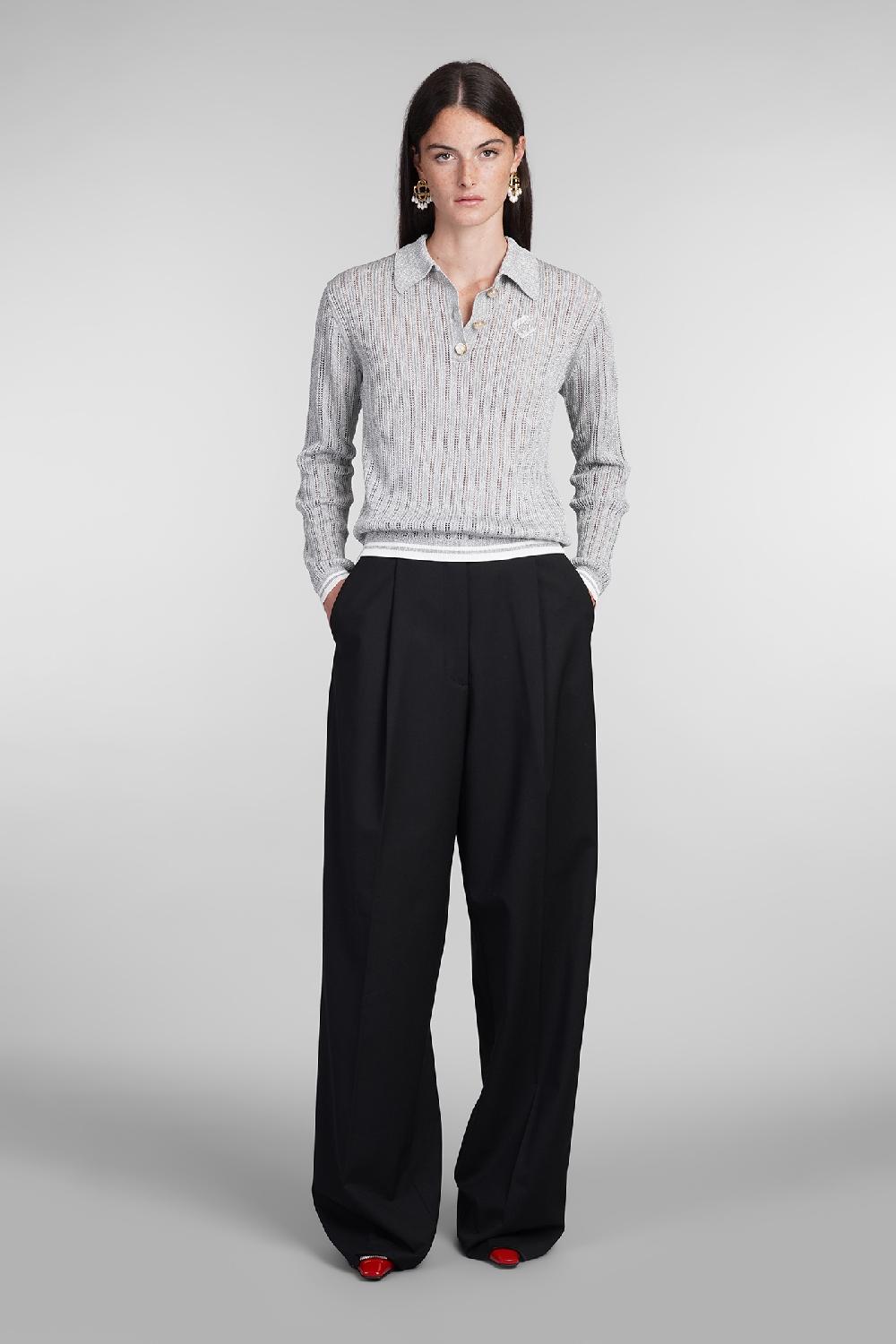 Deliberti Casablanca Polo in viscosa grigia cod. 405000 - Deliberti The Luxury Shopping Acquista Ora