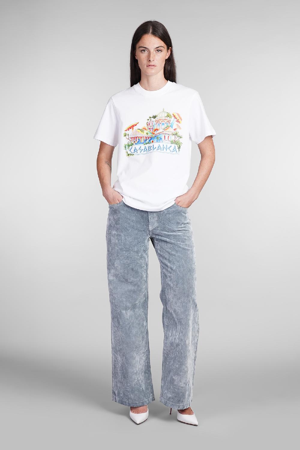 Deliberti Casablanca T-shirt in cotone bianco cod. 403114 - Deliberti The Luxury Shopping Shopping Online