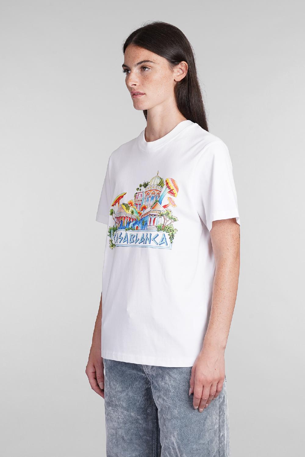 Deliberti Casablanca T-shirt in cotone bianco cod. 403114 - Deliberti The Luxury Shopping Shopping Online