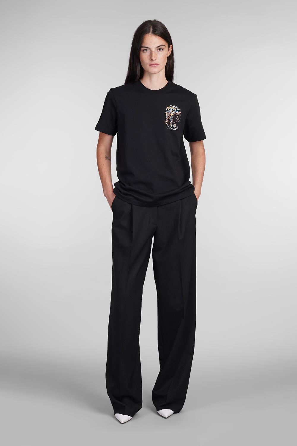 Deliberti Casablanca T-shirt in cotone nero cod. 403115 - Deliberti The Luxury Shopping Affare Del Giorno