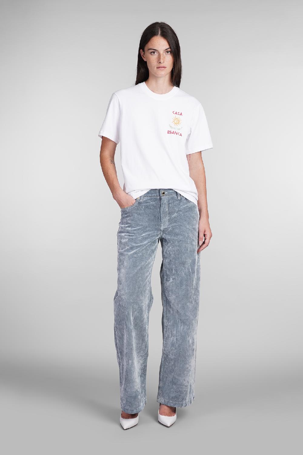Deliberti Casablanca T-shirt in cotone bianco cod. 403116 - Deliberti The Luxury Shopping Prezzo Ridotto